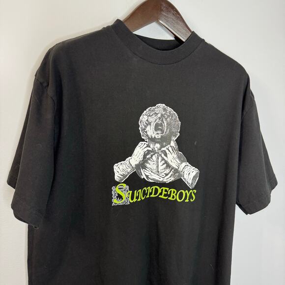 $uicideboy$ G59 Record Finding Shelter in my Larynx T Shirt Black Mens Sz L Tee - Picture 8 of 10